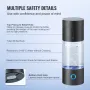 Hydrogen Water Bottle Generator, 230 ml/ 229.6 g Capacity Portable Hydrogen Water Maker, SPE Technology Hydrogen Rich Water Ioni