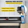34-tommer semi-automatisk kontur vinylskærer plotter manuel