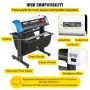34-tommer semi-automatisk kontur vinylskærer plotter manuel