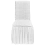 4 stk White Stretch Spandex foldestolafdækning, universel