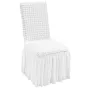 4 stk White Stretch Spandex foldestolafdækning, universel