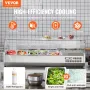Bordplade kølet salat pizza prep station 150 W glasvagt CE