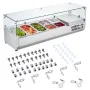 Bordplade kølet salat pizza prep station 150 W glasvagt CE