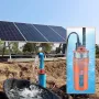 Solvandspumpe, 12V DC 96W nedsænket dyb brøndpumpe, max flow