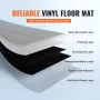 Self Adhesive Vinyl Floor Tiles 36 x 6 inch, 20 Tiles 0.62mm Thick Peel & Stick, Light Gray Wood Grain DIY Flooring for Kitchen,