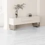 Selvklæbende vinylgulvfliser 390 x 23,6 tommer, 1,5 mm tyk