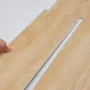 Interlocking Vinyl Floor Tiles 1220 X 185 mm, 10 Tiles 5.5mm Thick Snap Together, Natural Wood Grain DIY Flooring for Kitchen, D