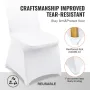 12stk hvid stretch spandex foldestol covers, universal monteret