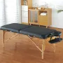Professional Wide Massage Table 30" (76.2 cm) W, Heavy Duty Folding Massage Table, 8-Level Height Adjustable Facial Salon Tattoo