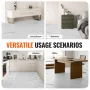 Self Adhesive Vinyl Floor Tiles 390 x 23.6 inch, 1.5mm Thick Peel & Stick, White Marble Texture DIY Flooring for Kitchen, Dining