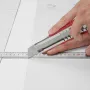 Self Adhesive Vinyl Floor Tiles 390 x 23.6 inch, 1.5mm Thick Peel & Stick, White Marble Texture DIY Flooring for Kitchen, Dining