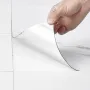 Selvklæbende vinylgulvfliser 390 x 23,6 tommer, 1,5 mm tyk