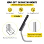 Boat Trailer Guide on, 20\", One Pair Trailer Pontoon Bunk Board Guide-ons, Steel Trailer Guides, Complete Mounting Accessories 