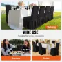 Stretch Spandex Folding Chair Covers, Universal Fitted Chair Cover with Skirt, Removable Washable Protective Slipcovers, for Wed