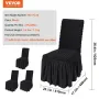 Stretch Spandex Folding Chair Covers, Universal Fitted Chair Cover with Skirt, Removable Washable Protective Slipcovers, for Wed