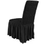 Stretch Spandex Folding Chair Covers, Universal Fitted Chair Cover with Skirt, Removable Washable Protective Slipcovers, for Wed