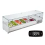Bordplade kølet salat pizza prep station 155 W glasvagt CE