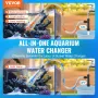 Akvarium vakuum grusrenser, 25 ft PVC slange fisk tank vakuum