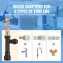 Aquarium Vacuum Gravel Cleaner, 25 ft PVC Hose Fish Tank Vacuum Gravel Cleaner, Siphon Fish Tank Cleaner Vacuum, 3 Types of Bras
