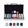 Poker Chip Set, 300-Piece Poker Set, Complete Poker Playing Game Set with Aluminum Carrying  Case, 11.5 Gram Casino Chips,