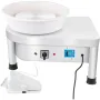 Pottery Wheel 25CM Pottery Forming Machine 280W Electric Pottery Wheel with Foot Pedal and Detachable Basin Shaping Tool Set for