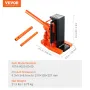 Hydraulic Toe Jack, 2.5 Ton/2268 kg On Toe Toe Jack Lift, 5 Ton/4536 kg On Top Lift Capacity Machine Jack, 0.8-5.3 in/2-13.5 cm 
