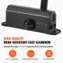 Door Closer, Automatic Door Closer Commercial or Residential Use for Door Weights 68 kg, Adjustable Size Hydraulic Buffer Door C