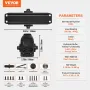 Door Closer, Automatic Door Closer Commercial or Residential Use for Door Weights 45 kg, Adjustable Size Hydraulic Buffer Door C