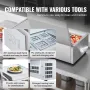 Bordplade kølet salat pizza prep station 140 W rustfrit vagt CE