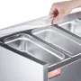 Bordplade kølet salat pizza prep station 140 W rustfrit vagt CE