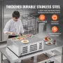 Bordplade kølet salat pizza prep station 145 W rustfrit vagt CE