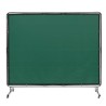 Welding Screen with Frame, 6' x 8' Welding Curtain Screen, Flame-Resistant Vinyl Welding Protection Screen on 4 Swivel Wheels