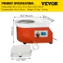Electric Pottery Wheel Ceramic Machine 25 cm Pottery Wheel