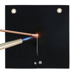 Welding Blanket, 12" x 12" Carbon Fiber Heat Shield Welding Mat, Up To 1800Â°F Heat Resistant, Flame Protector Pad Plumbing Hole