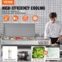 Bordplade kølet salat pizza prep station 150 W rustfrit vagt CE