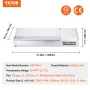 Bordplade kølet salat pizza prep station 150 W rustfrit vagt CE