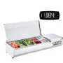 Bordplade kølet salat pizza prep station 150 W rustfrit vagt CE