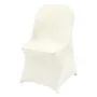 30 stk. Ivory White Stretch Spandex klapstoledæksler, universel
