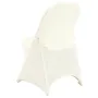 30 stk. Ivory White Stretch Spandex klapstoledæksler, universel