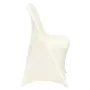 30 stk. Ivory White Stretch Spandex klapstoledæksler, universel