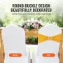 Stretch Spandex Chair Sashes, Chair Slipcover and Stretch Chair Sash with Round Buckle, Elastic Chair Bands, Fitting Wedding, Ho