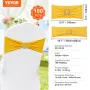 Stretch Spandex Chair Sashes, Chair Slipcover and Stretch Chair Sash with Round Buckle, Elastic Chair Bands, Fitting Wedding, Ho
