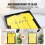 Jersey Display Frame Case, 24 x 32 x 1.5 in/61 x 81.3 x 3.8 cm, Large Lockable Sport Jersey Shadow Box with 98% UV Protection PC