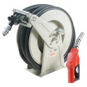 Fuel Hose Reel, 3/4" x 50', Extra Long Retractable Diesel Hose Reel, Heavy-Duty Carbon Steel Construction with Automatic Fuel