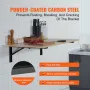 Shelf Bracket Foldable, 24” L 2 Pcs , Heavy Duty Floating Shelf Brackets, Brackets for Shelves, 5mm Thick Matte Black L Shelf Br