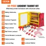 Electrical Lockout Tagout Kit, 59 PCS Safety Lockout Tagout Station With Padlocks, Hasps, Tags, Ties, Plug Lockout, Circuit Brea