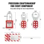 Electrical Lockout Tagout Kit, 59 PCS Safety Lockout Tagout Station With Padlocks, Hasps, Tags, Ties, Plug Lockout, Circuit Brea