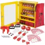 Electrical Lockout Tagout Kit, 59 PCS Safety Lockout Tagout Station With Padlocks, Hasps, Tags, Ties, Plug Lockout, Circuit Brea