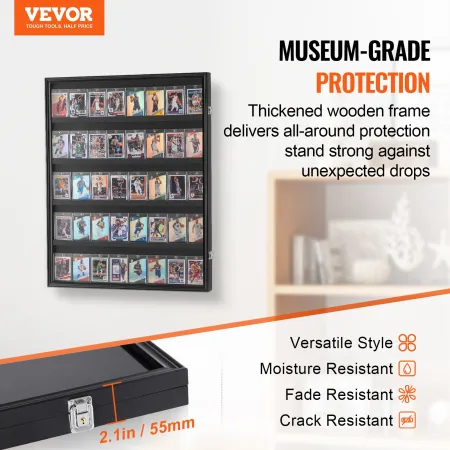 35 Graded Sports Card Display Case, 24.3x30.5x2.1 in, Baseball