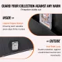 35 Graded Sports Card Display Case, 24.3x30.5x2.1 in/61.7x77.5x5.3 cm, Baseball Card Display Frame with 98% UV Protection Clear 